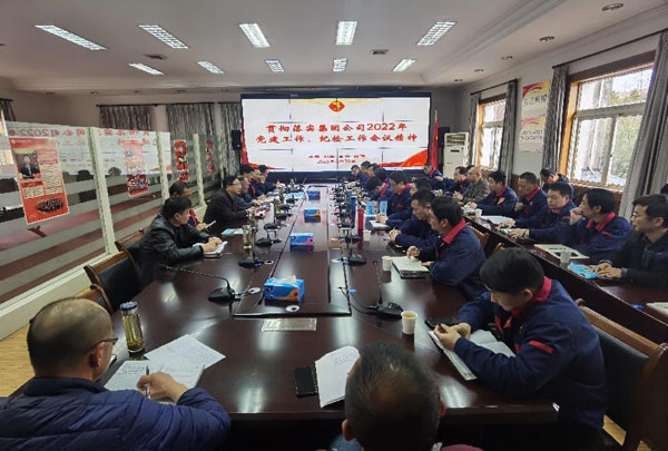 公司召開(kāi)會(huì)議傳達(dá)集團(tuán)公司黨建工作、紀(jì)檢工作會(huì)議精神